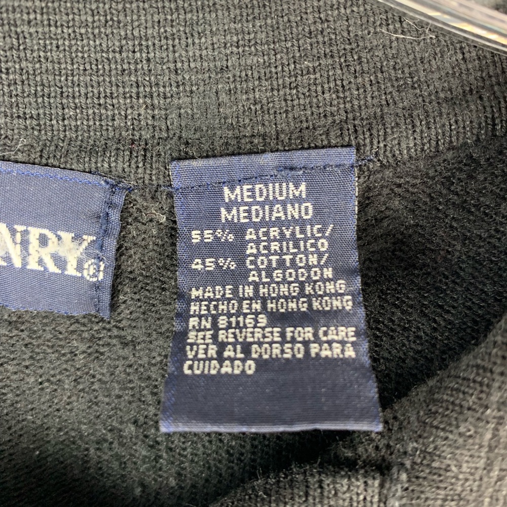 John Henry Vintage Black Long Sleeve Sweater - Picture 4 of 5